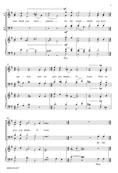 For the Bread Which You Have Broken (Downloadable) by Craig Carnahan 4-Part - Digital Sheet Music