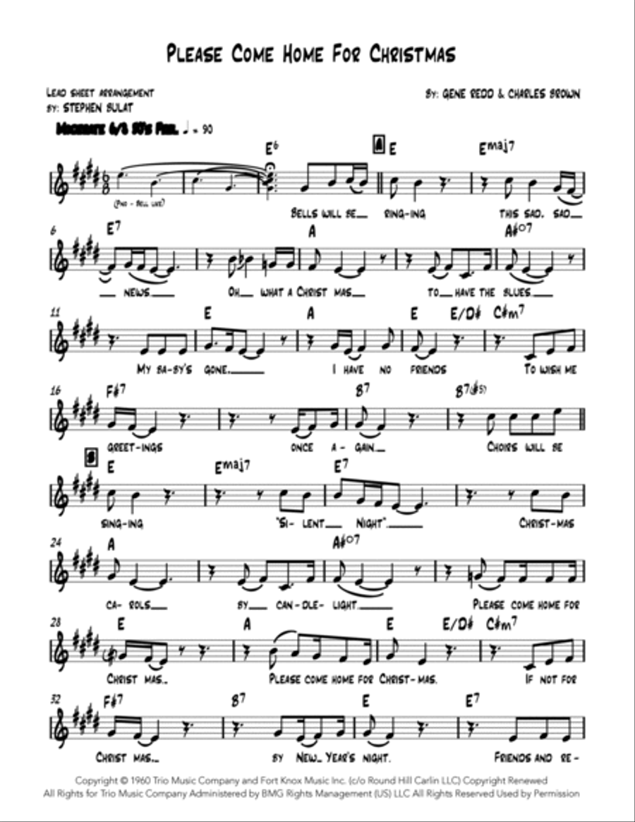 Please Come Home For Christmas Large Ensemble scores gallery preview page 2