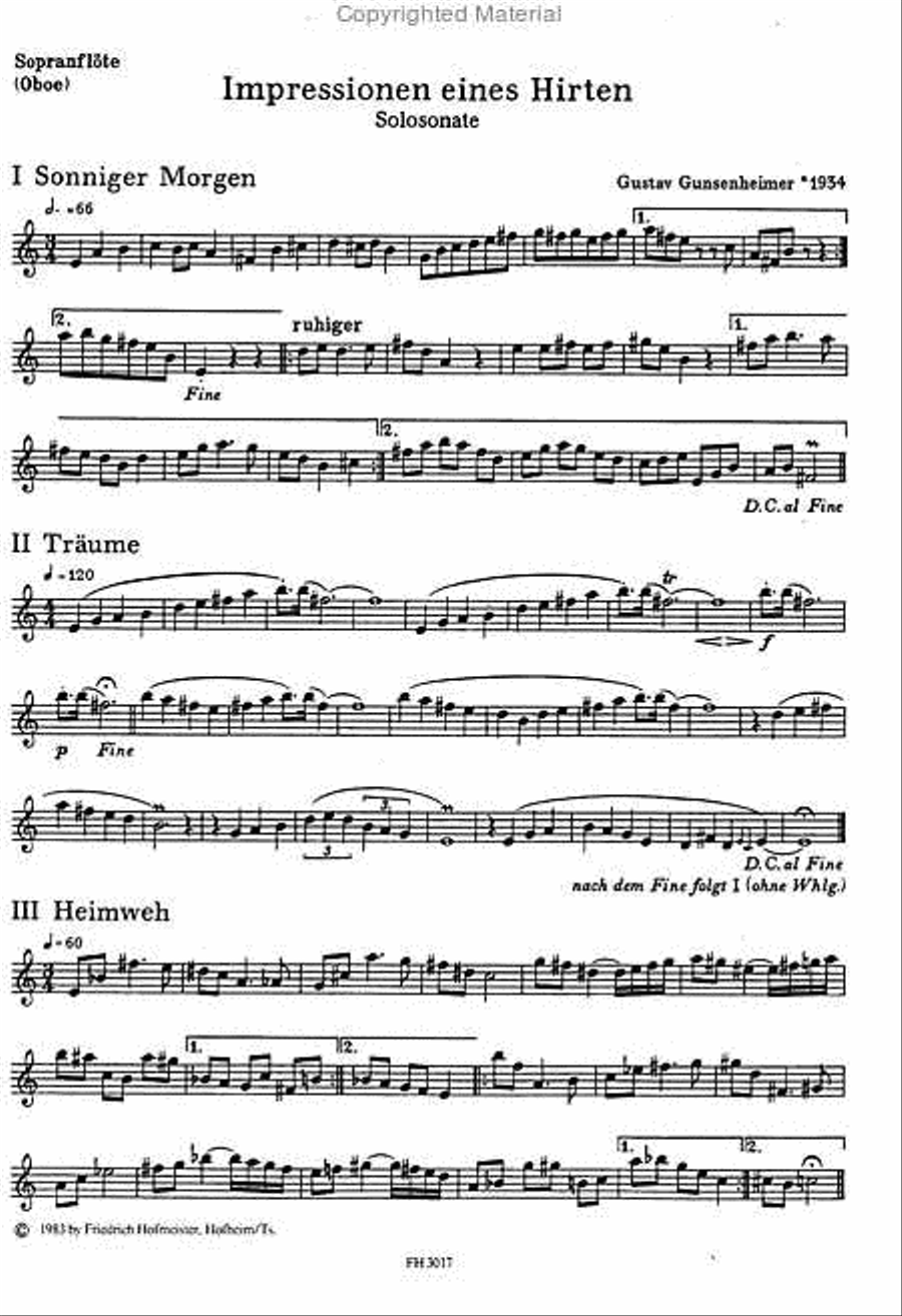 Impressionen eines Hirten Flute scores gallery preview page 2