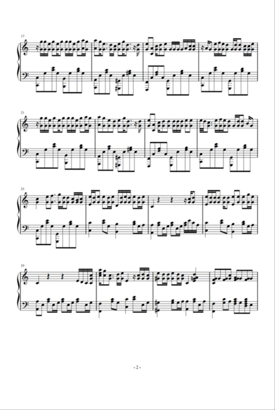 Free Loop Piano Solo scores gallery preview page 2
