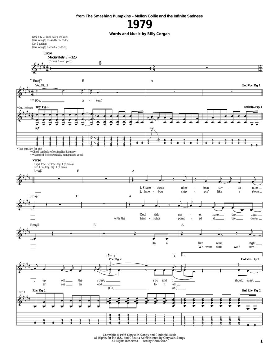 1979 Acoustic Guitar scores gallery preview page 1