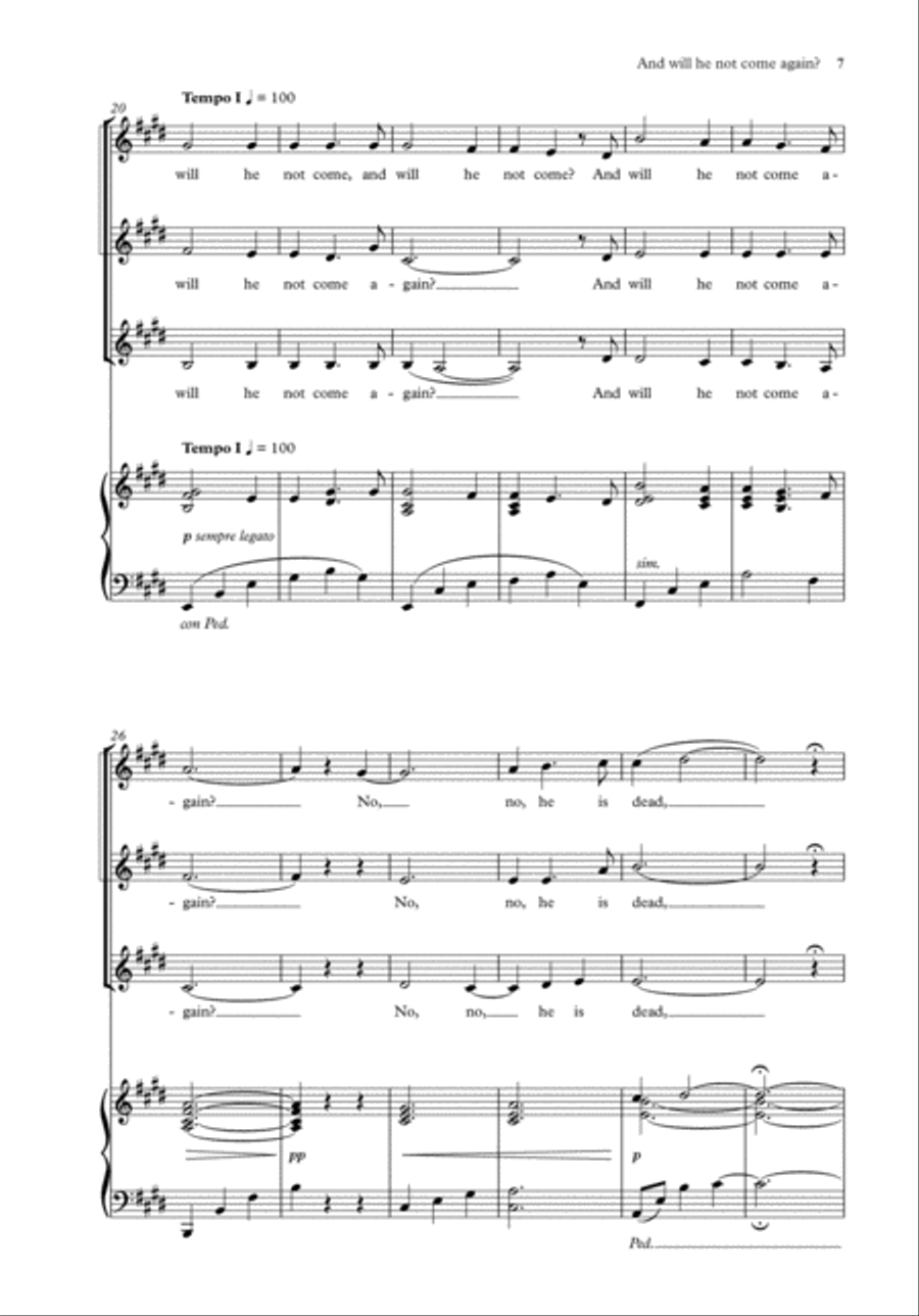 Hark, hark, the lark 3-Part scores gallery preview page 3