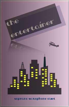 Book cover for The Entertainer by Scott Joplin, Soprano Saxophone Duet
