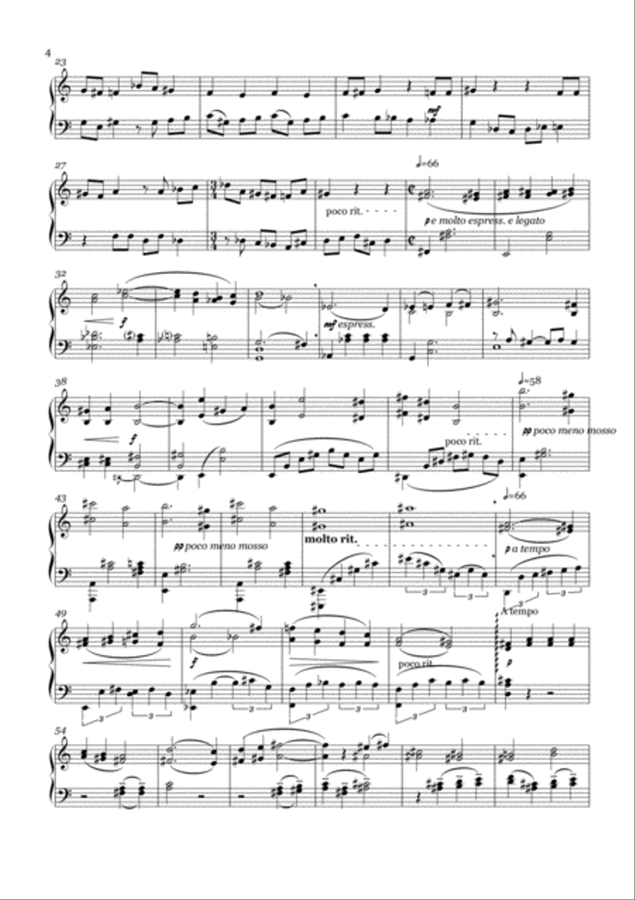 Bareness of Life Piano Solo scores gallery preview page 4