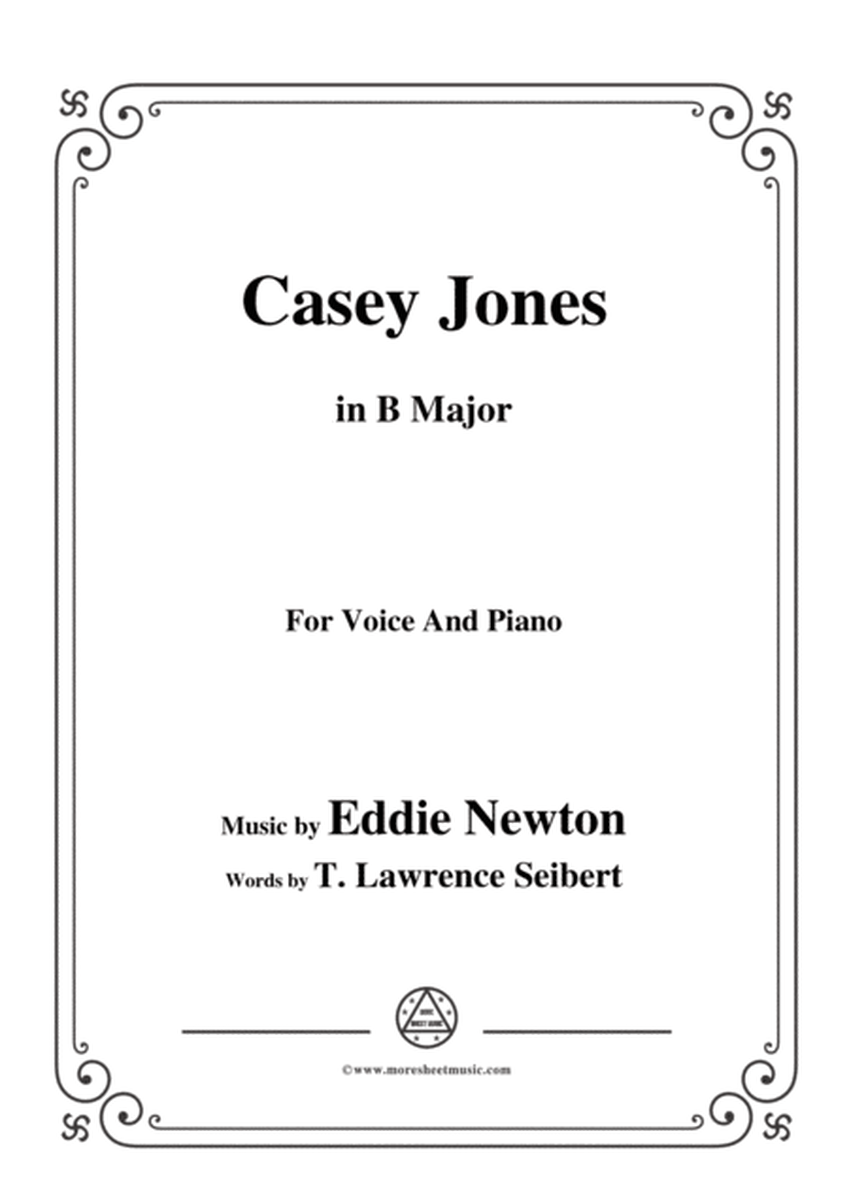 Eddie Newton-Casey Jones,in B Major,for Voice and Piano image number null