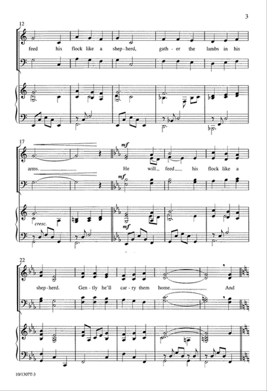 They that wait Upon the Lord 4-Part scores gallery preview page 3