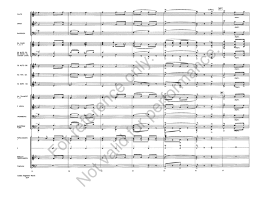 Golden Regiment Golden Regiment Concert Band scores gallery preview page 10