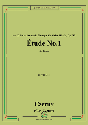 Book cover for C. Czerny-Exercise No.1,Op.748 No.1