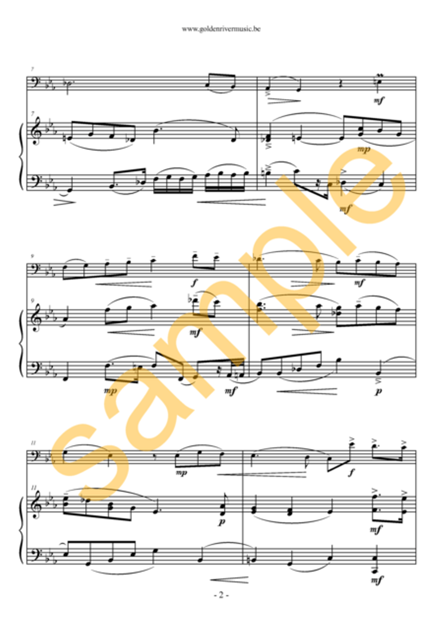 Un consuelo nocturno / Nocturnal consulation for cello Clarinet Solo scores gallery preview page 3