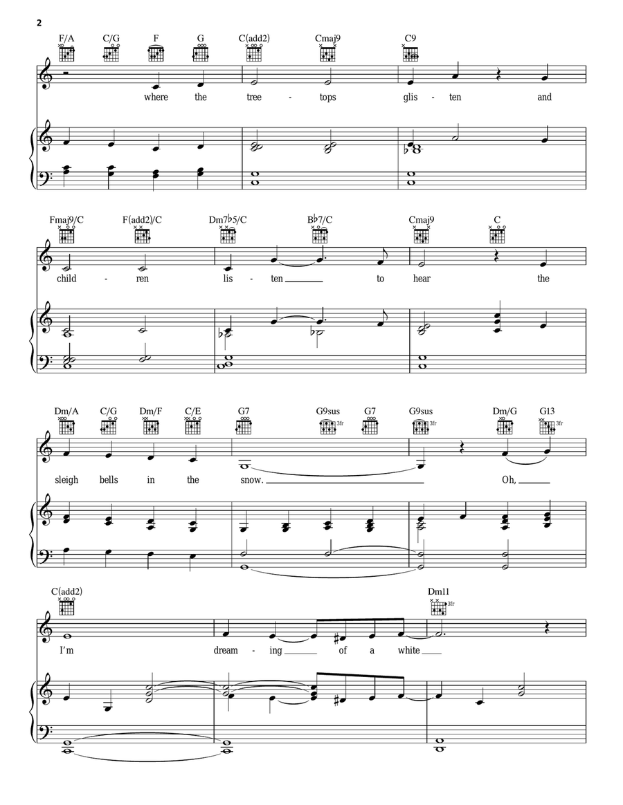 White Christmas A Cappella scores gallery preview page 2