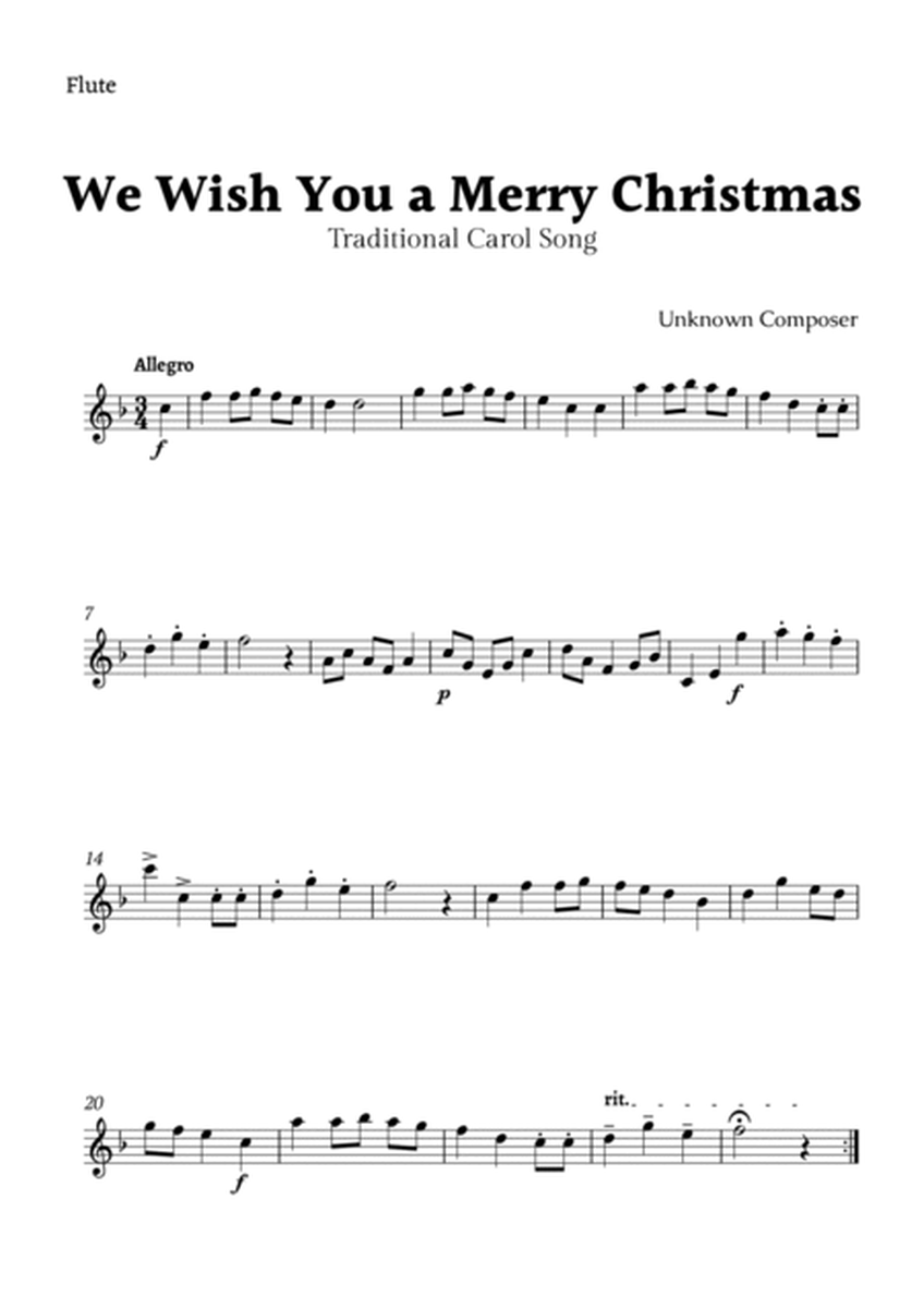 We Wish you a Merry Christmas for Flute and Bassoon Duet image number null