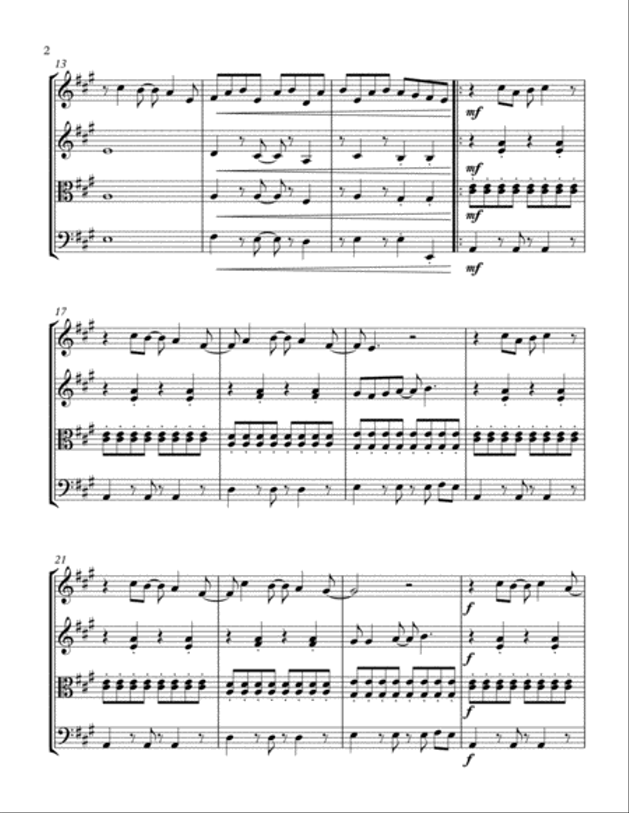 Here Comes The Sun String Quartet scores gallery preview page 2