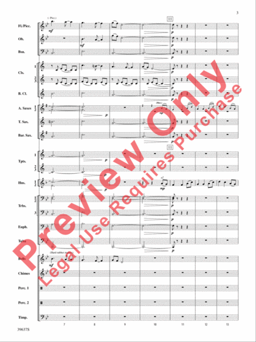 A Blessed Hymn A Blessed Hymn Concert Band scores gallery preview page 4