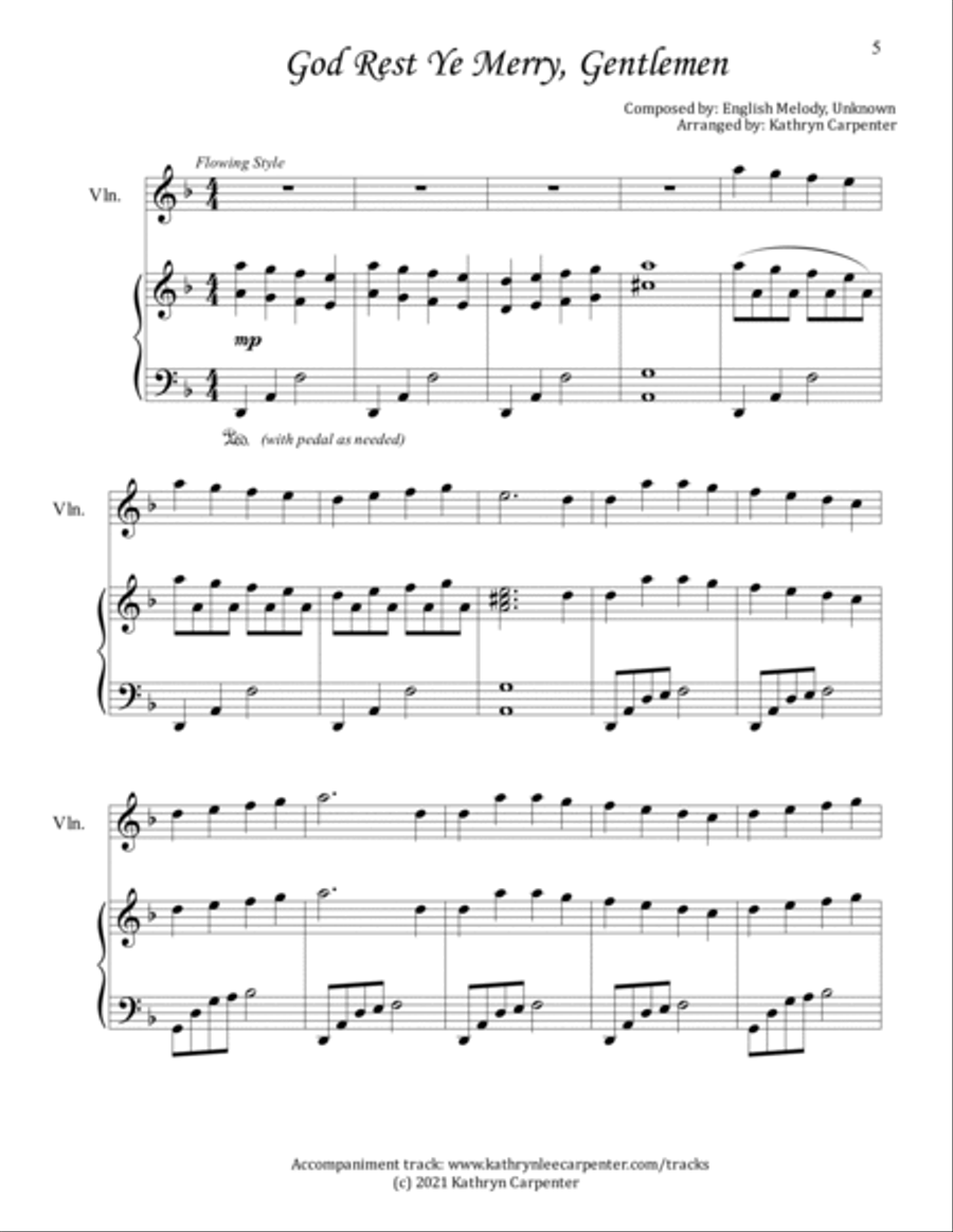 Contemplative Duets for Piano and Violin String Duet scores gallery preview page 5