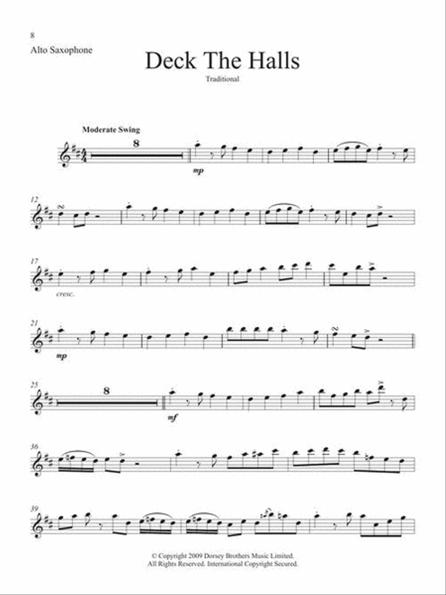 A Jazzy Christmas A Jazzy Christmas Alto Saxophone scores gallery preview page 7