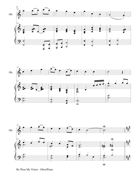 BE THOU MY VISION (Duet – Oboe and Piano/Score and Parts) image number null
