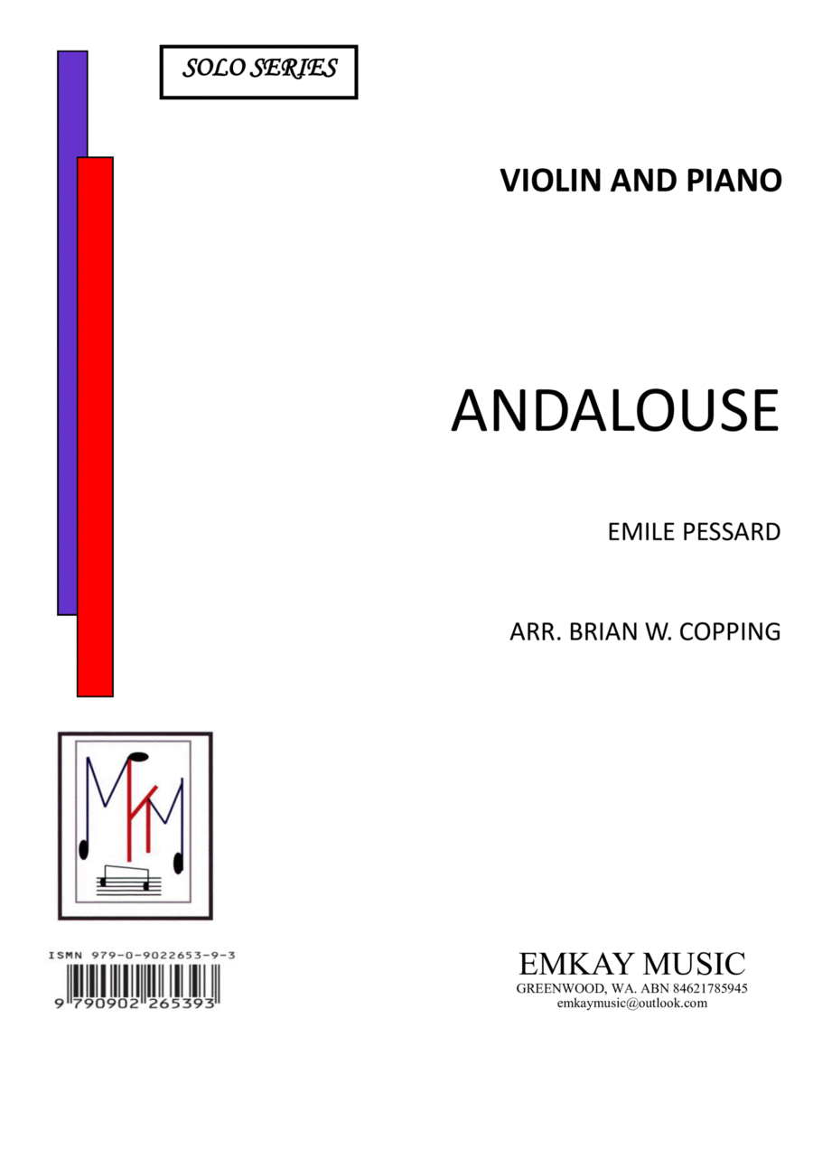 ANDALOUSE – VIOLIN & PIANO Violin Solo scores gallery preview page 1