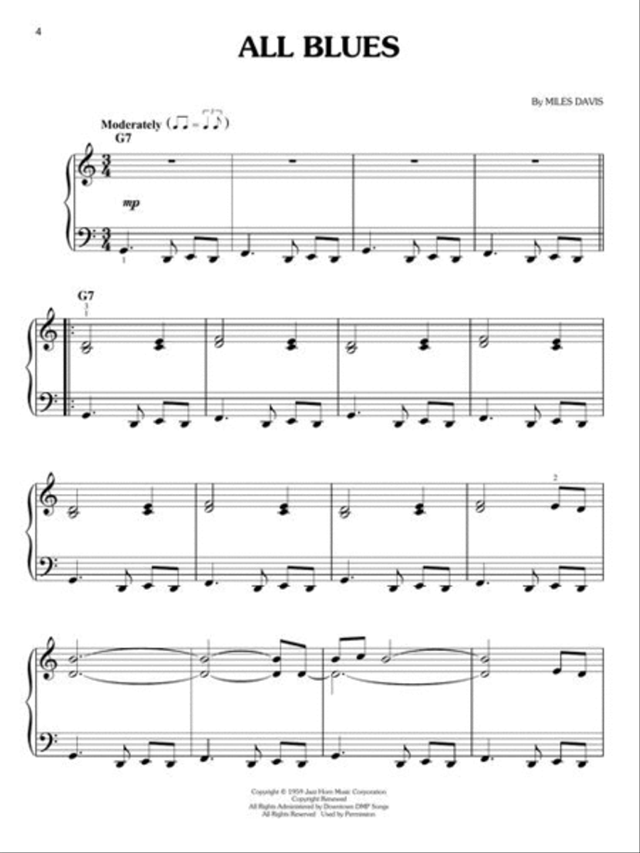 First 50 Jazz Classics You Should Play on Piano Easy Piano scores gallery preview page 5