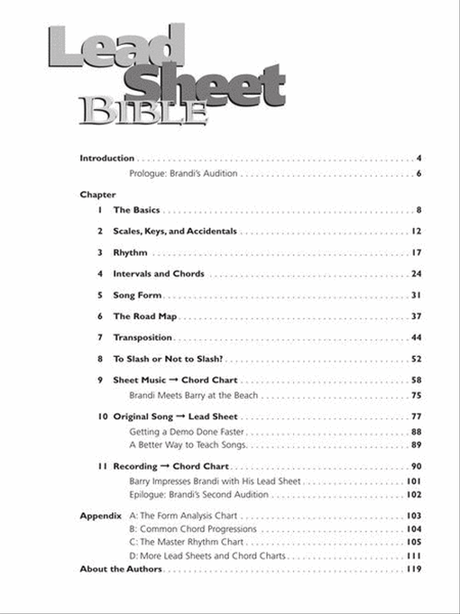 Lead Sheet Bible Guitar Tablature scores gallery preview page 3