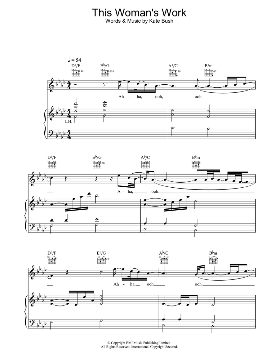 This Woman's Work This Woman's Work Acoustic Guitar scores gallery preview page 1