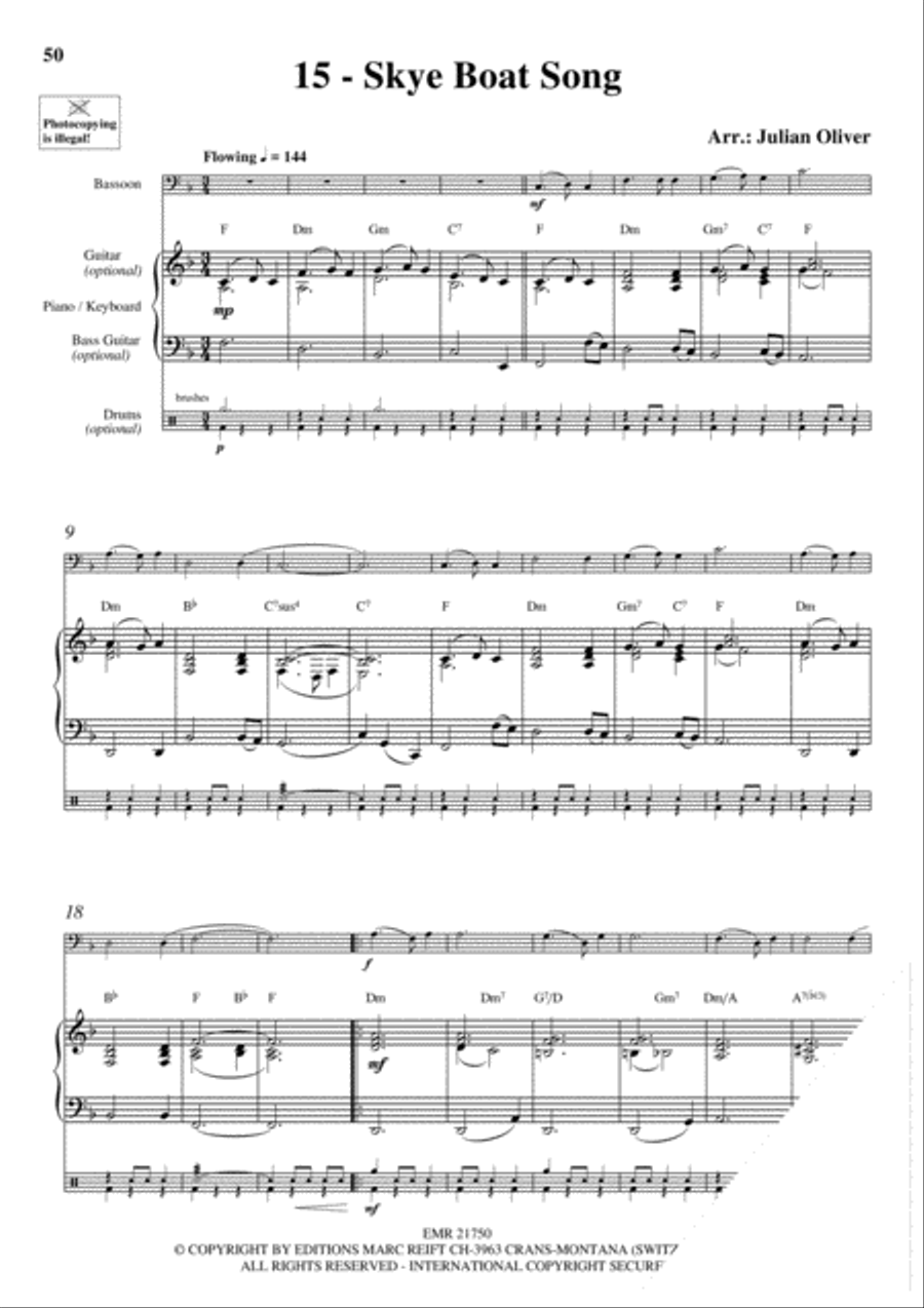 20 Celtic Hits Bassoon Solo scores gallery preview page 17
