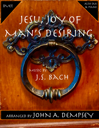 Book cover for Jesu, Joy of Man's Desiring (Alto Sax and Piano)