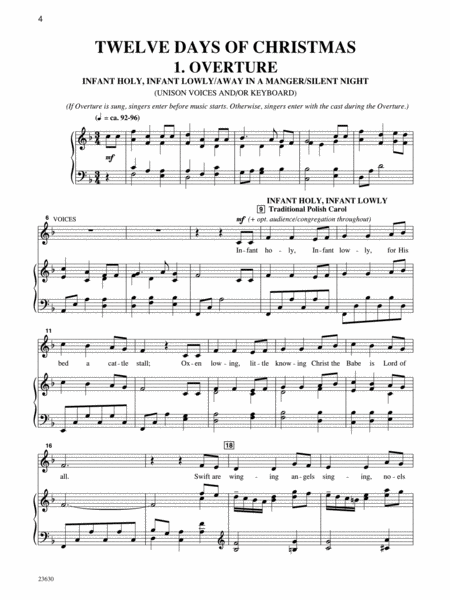 Twelve Days of Christmas (A Christmas Musical for Unison Voices) - Director's Score