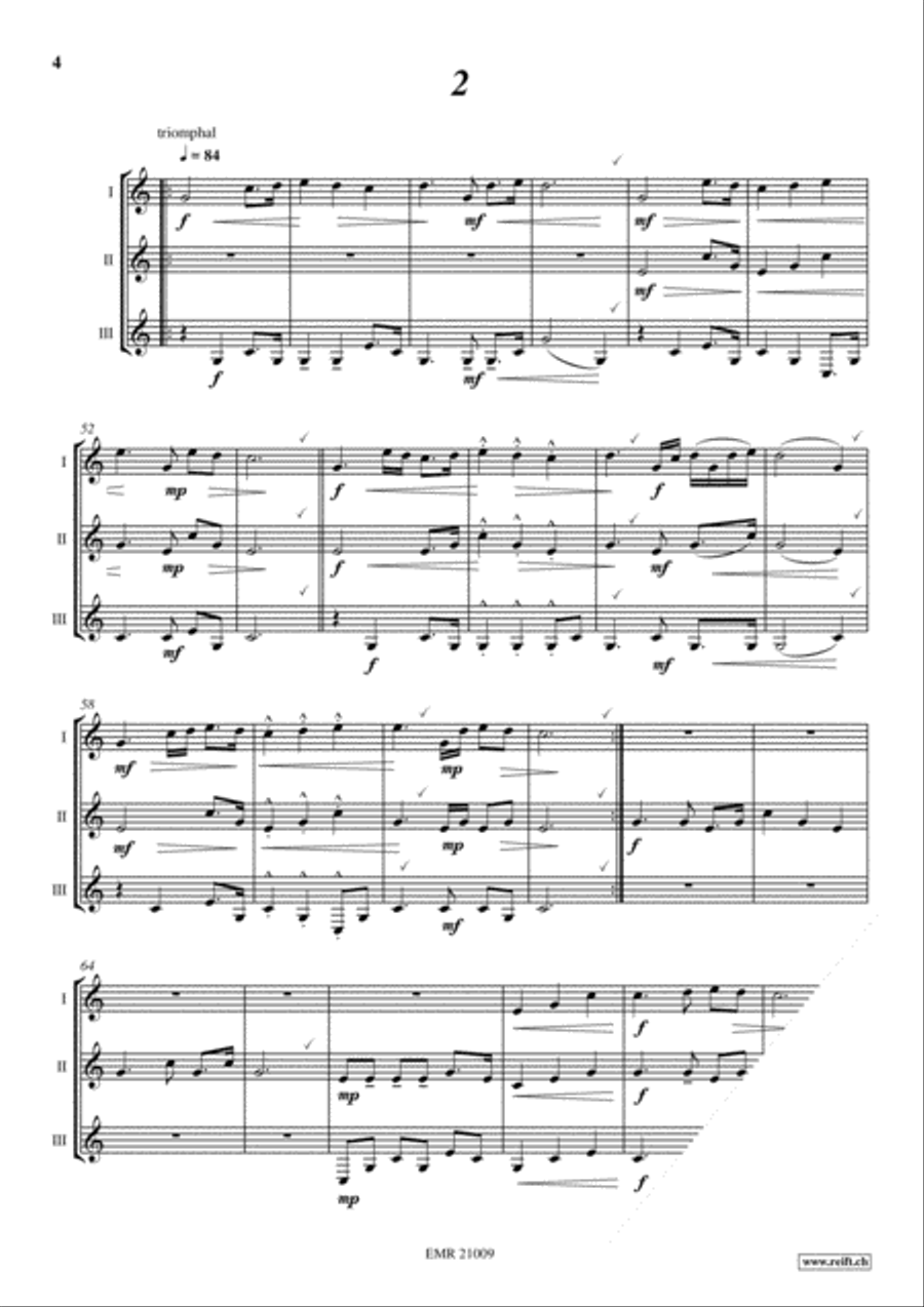 Les Trios des Copains Alphorn scores gallery preview page 4
