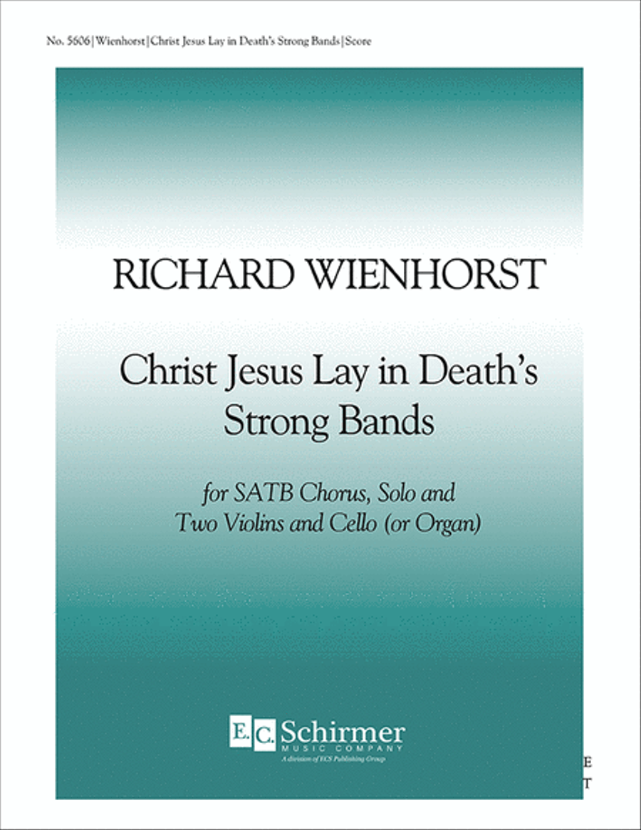 Christ Jesus Lay in Death's Strong Bands 4-Part scores gallery preview page 1