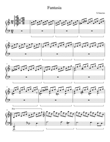 X.Sanctus: Fantasia [Piano Solo] image number null