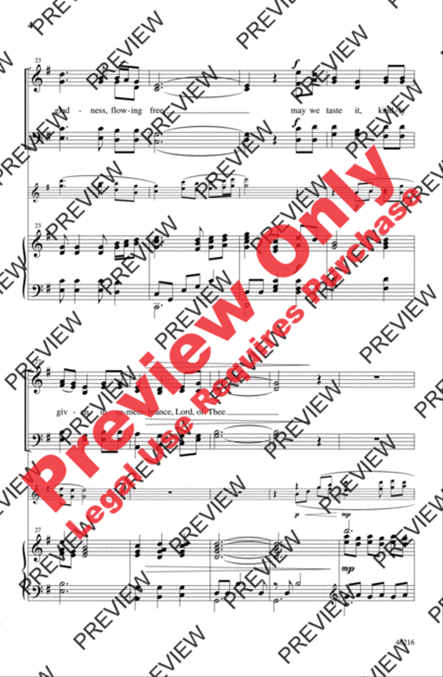 Communion of Grace 4-Part scores gallery preview page 4