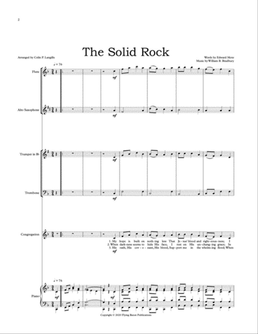 The Solid Rock Unison Choir scores gallery preview page 2