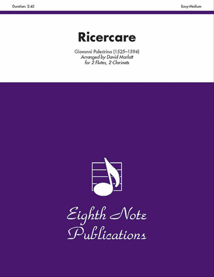 Ricercare Woodwind Quartet scores gallery preview page 1