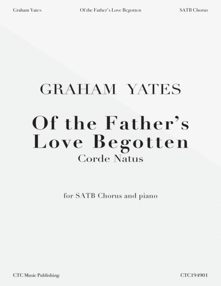 Of the Father's Love Begotten (Corde Natus) image number null