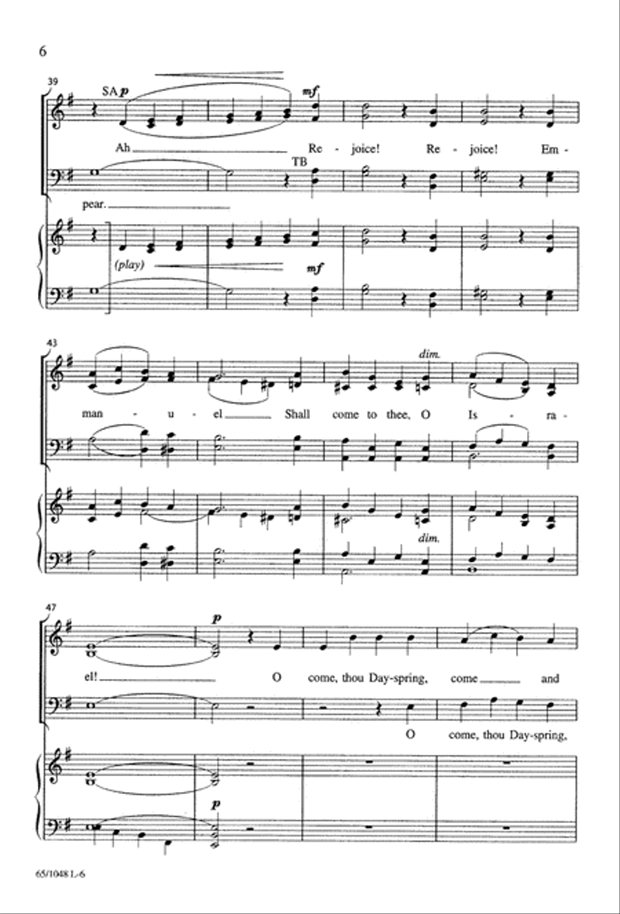 The Light of the World The Light of the World 4-Part scores gallery preview page 8