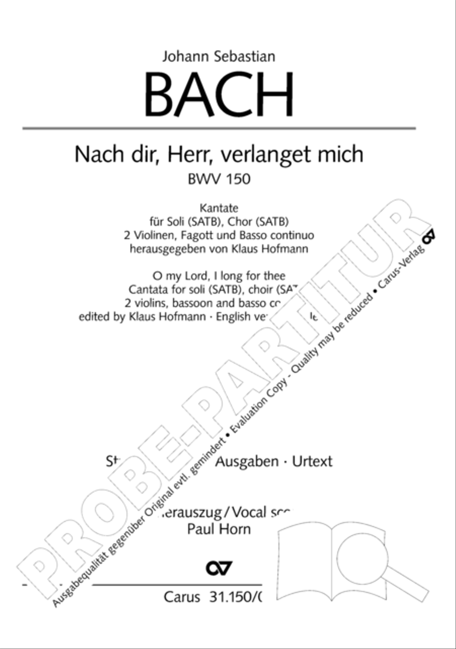 O my Lord, I long for thee (Nach dir, Herr, verlanget mich) 4-Part scores gallery preview page 2