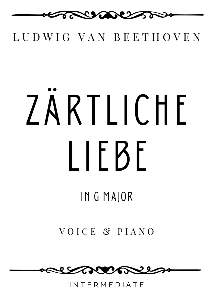 Beethoven - Zärtliche Liebe in G Major - Intermediate image number null