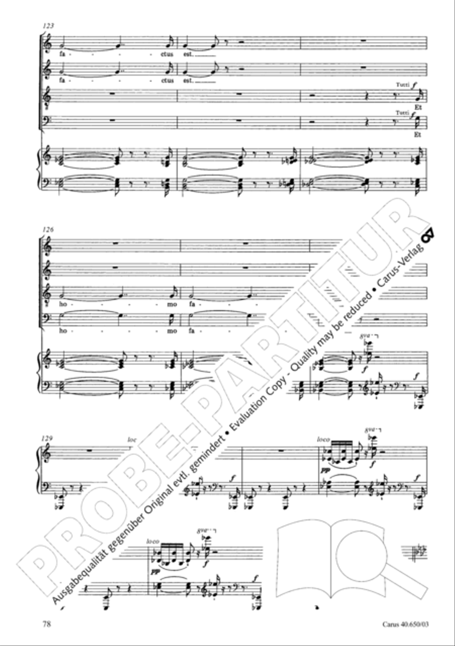 Petite Messe solennelle 4-Part scores gallery preview page 81