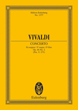 Book cover for Concerto in F Major Op. 46, No. 2
