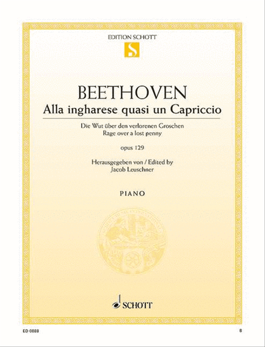 Alla ingharese quasi un Capriccio Piano Solo scores gallery preview page 1