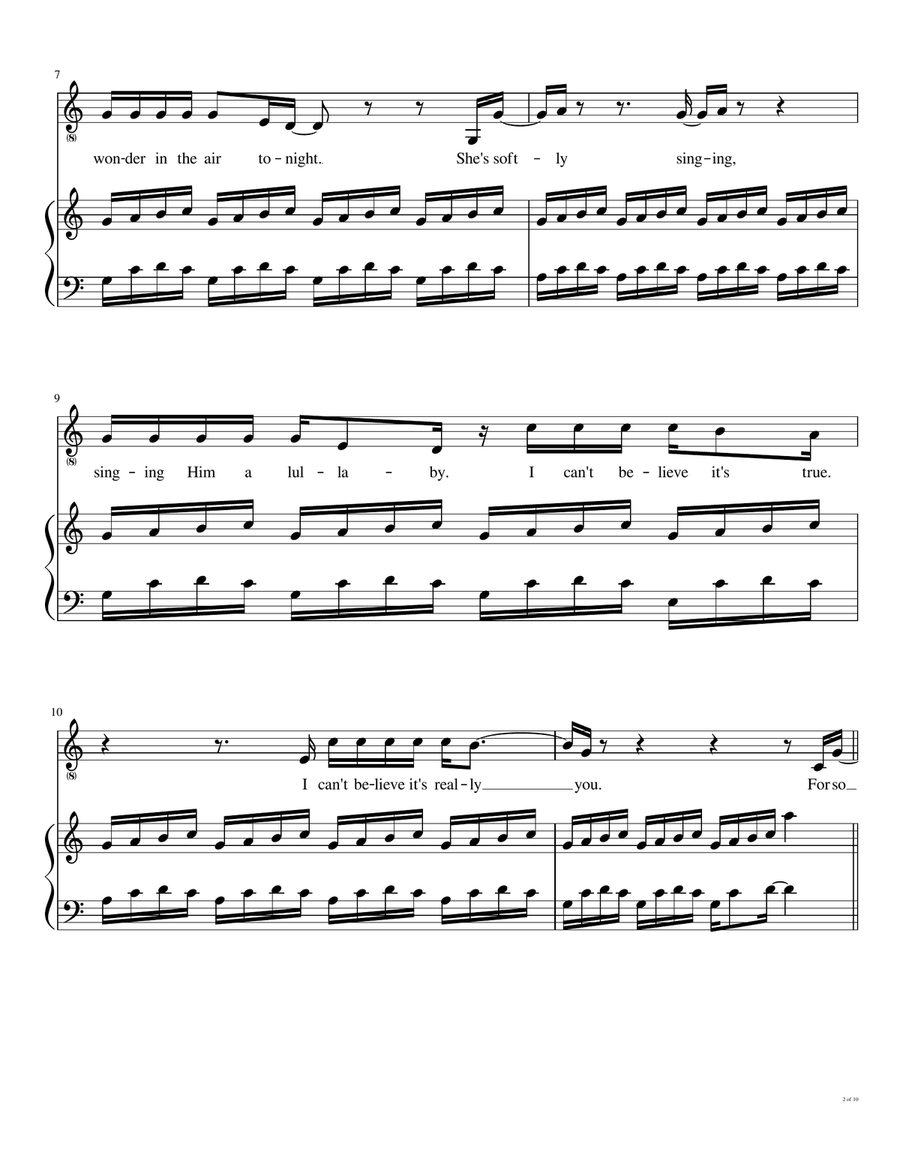 The Carol Of Joseph (i Believe In You) Piano, Vocal scores gallery preview page 3