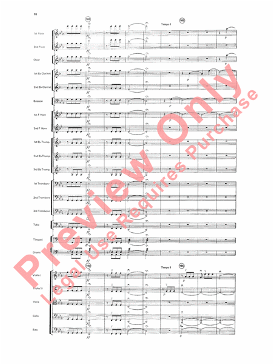 Beethoven's Symphony No. 5, 1st Movement Full Orchestra scores gallery preview page 21