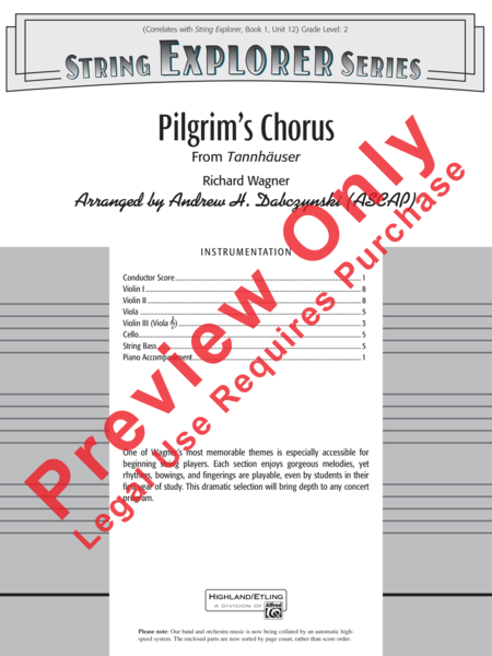 Pilgrim's Chorus (from Tannhäuser)