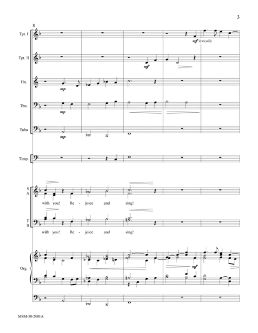 Rejoice! The Lord Your God Is with You Choir scores gallery preview page 5