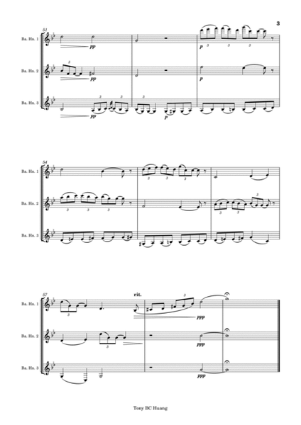 Nocturne Op.19 No.4, for Basset Horn Trio image number null