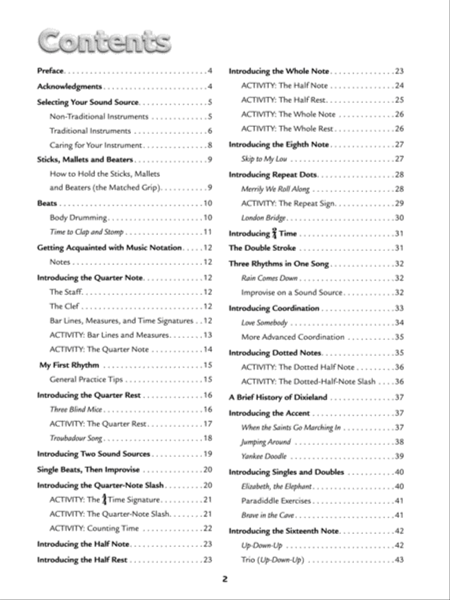 Alfred's Kid's Drum Course Complete Percussion scores gallery preview page 7