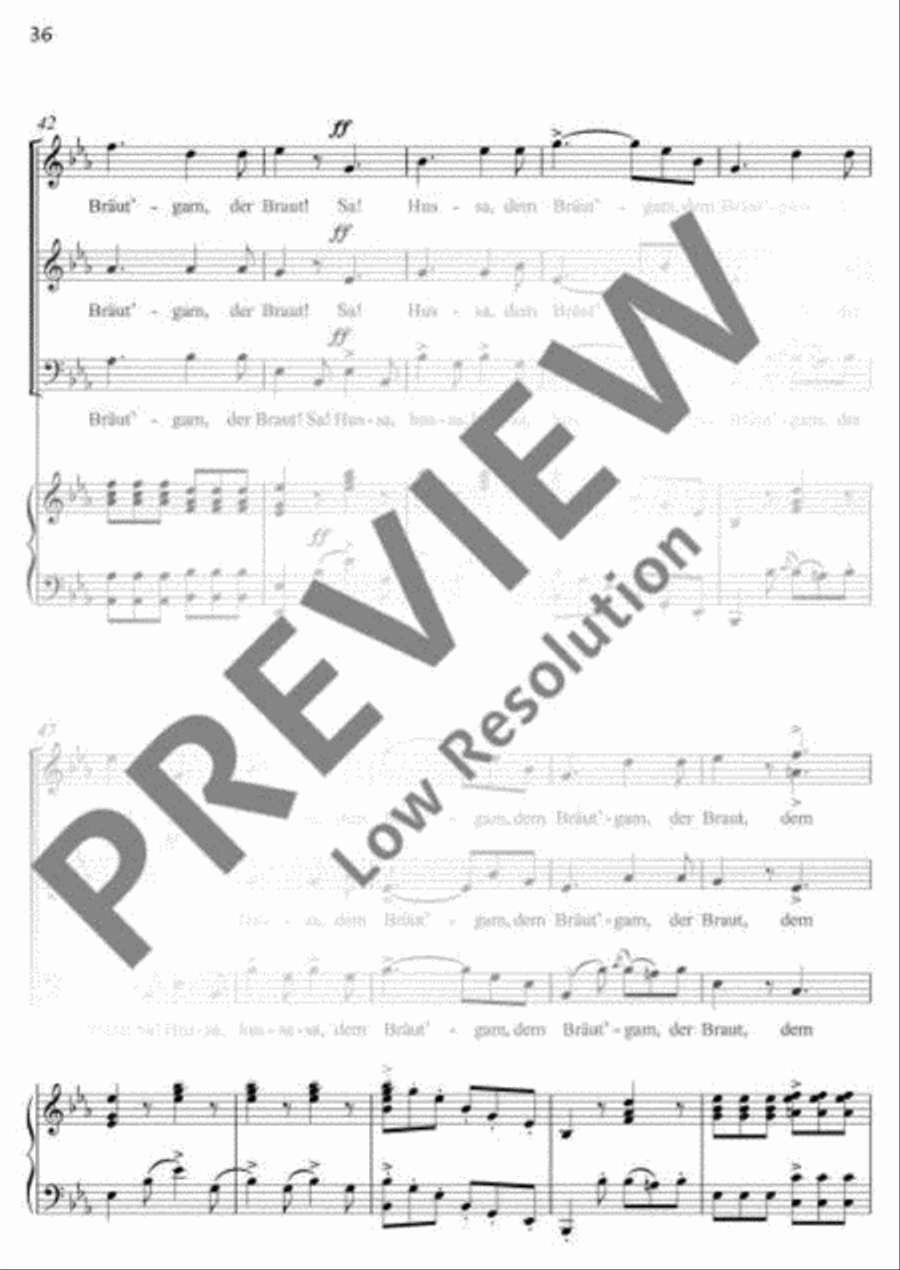 Lasst lustig die Hörner erschallen A Cappella scores gallery preview page 7