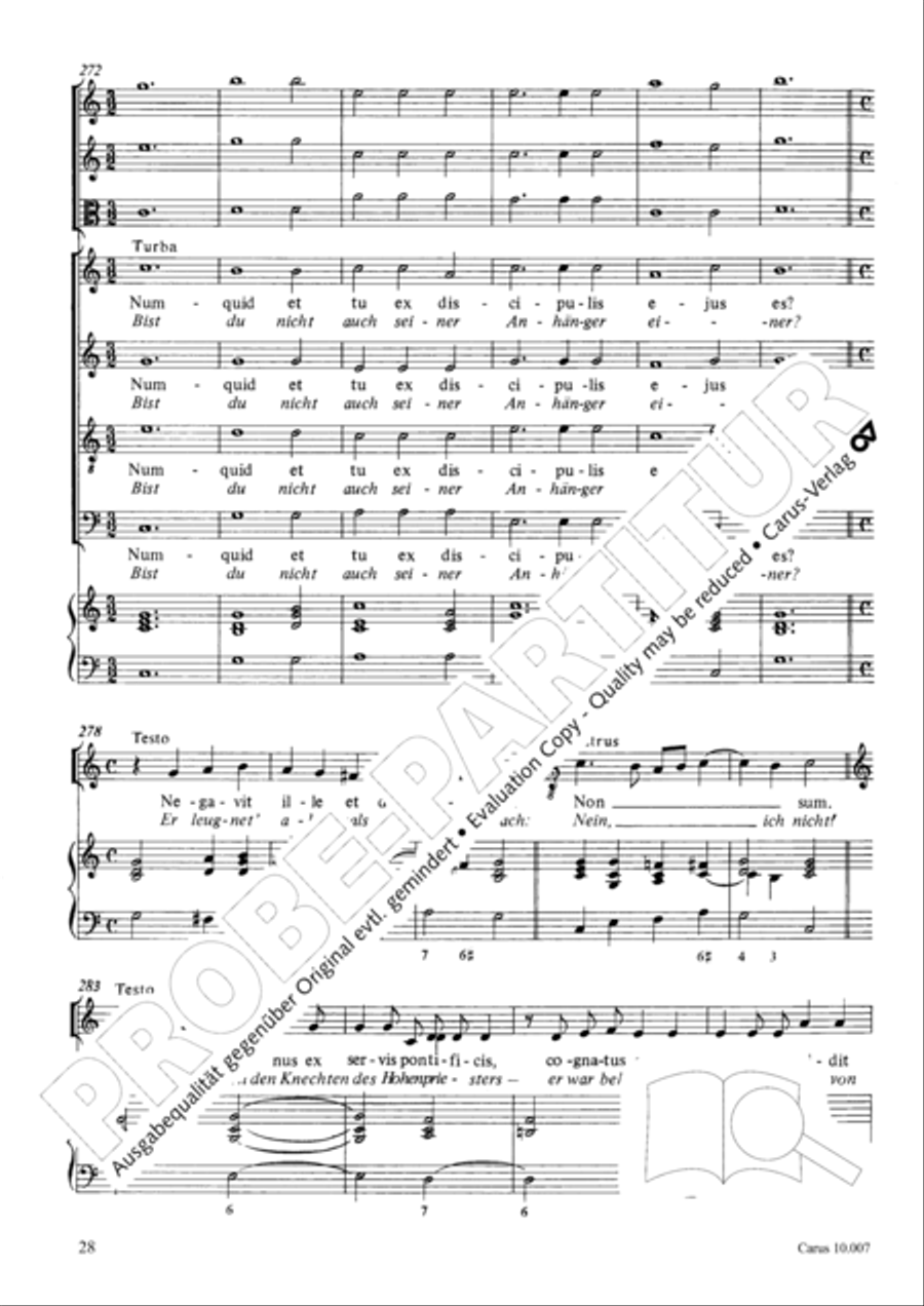 St. John Passion (Johannes-Passion) TB scores gallery preview page 29