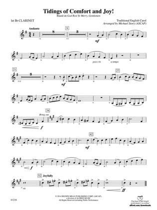 Tidings of Comfort and Joy!: 1st B-flat Clarinet