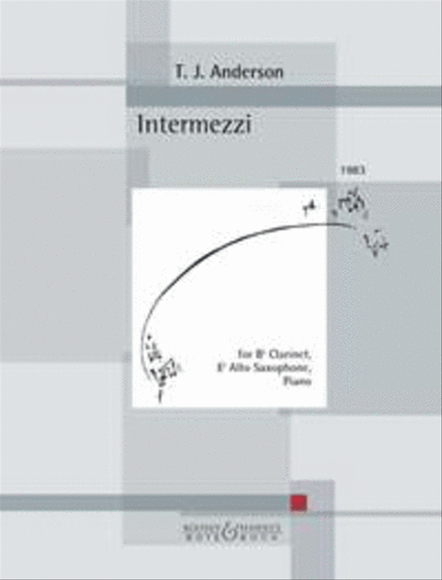 Intermezzi Clarinet scores gallery preview page 1